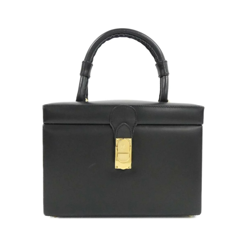 Loewe Anagram vanity handbag structured box Black